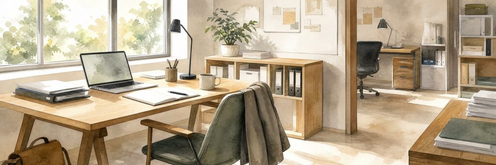 illustration bureaux agréables