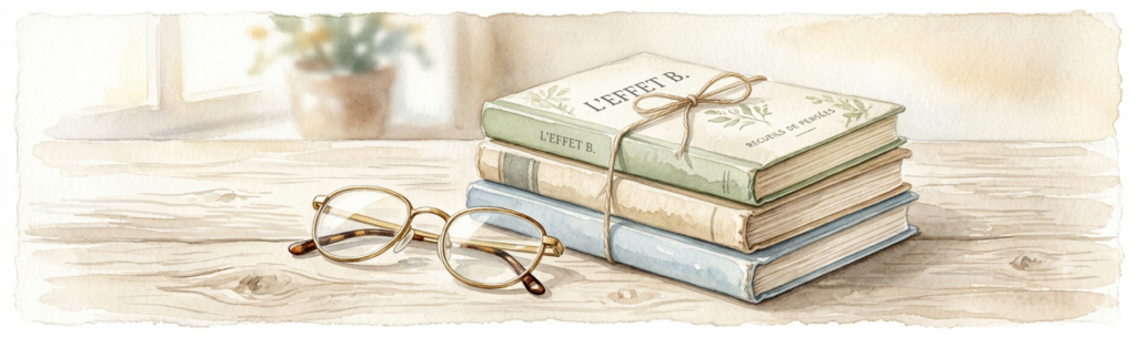 illustration livres et lunettes